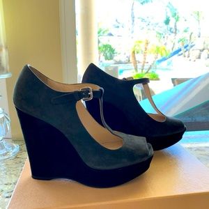 Prada,  gray platform shoes size 36.5